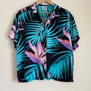 Vintage Kaua'iana button down aloha shirt, L